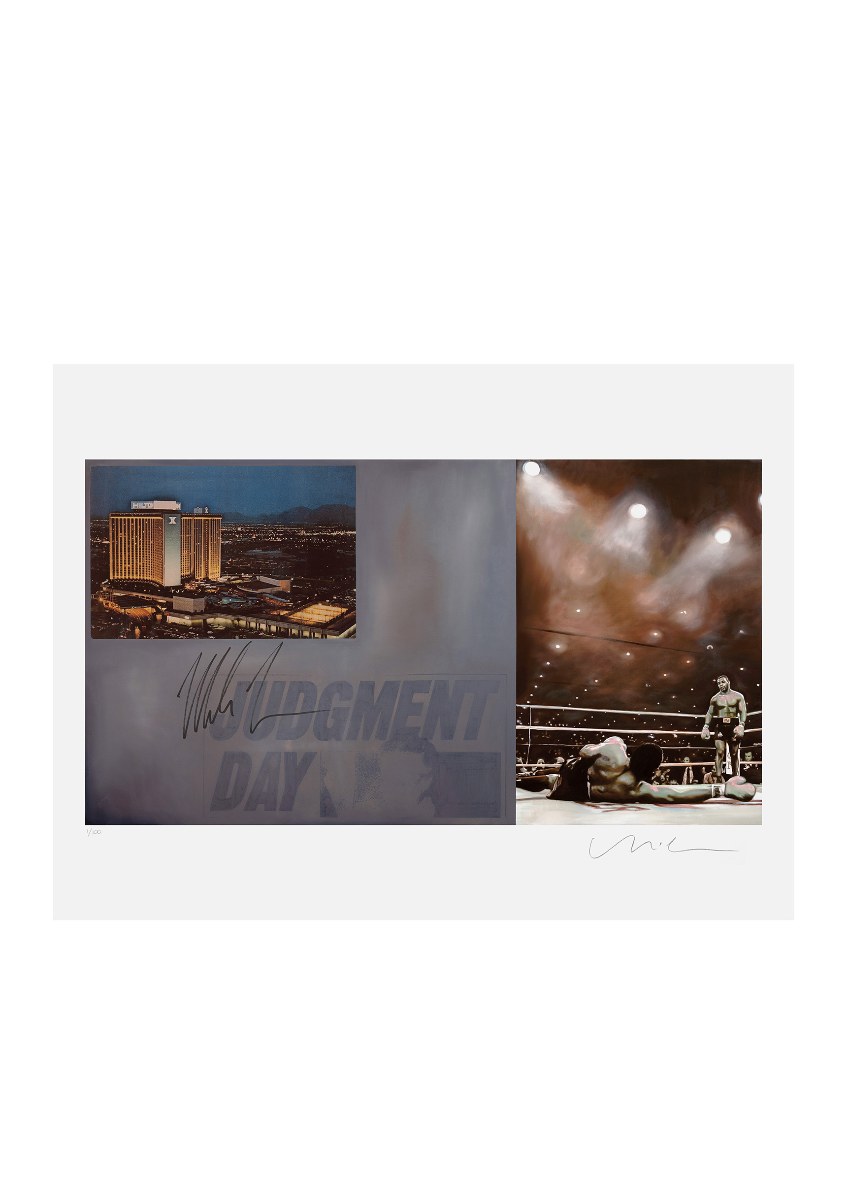 Judgment Day Gold Blind Pack | Mike Tyson & Matt McCormick Signed 18" x 24" Print