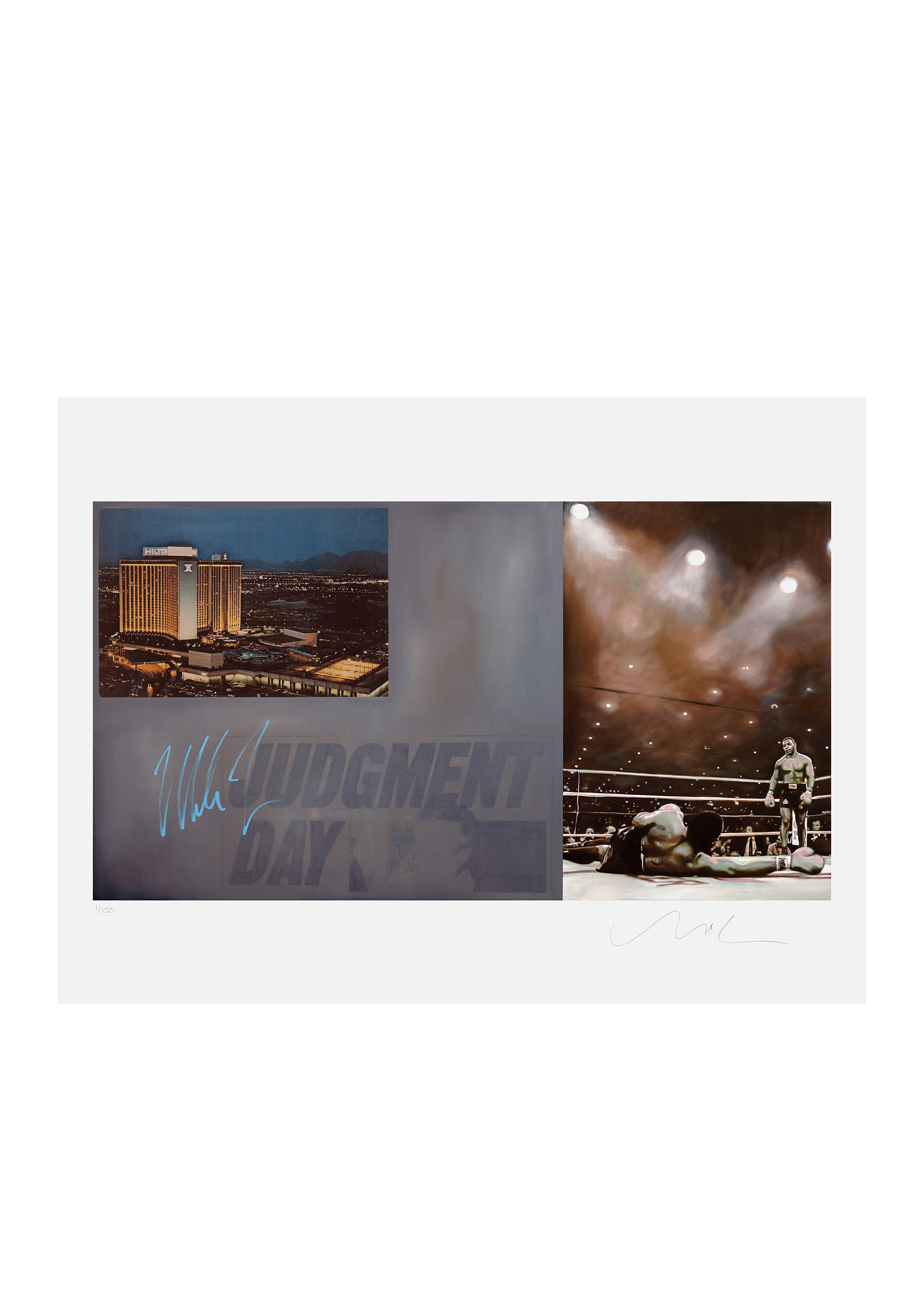 Judgment Day Gold Blind Pack | Mike Tyson & Matt McCormick Signed 18" x 24" Print