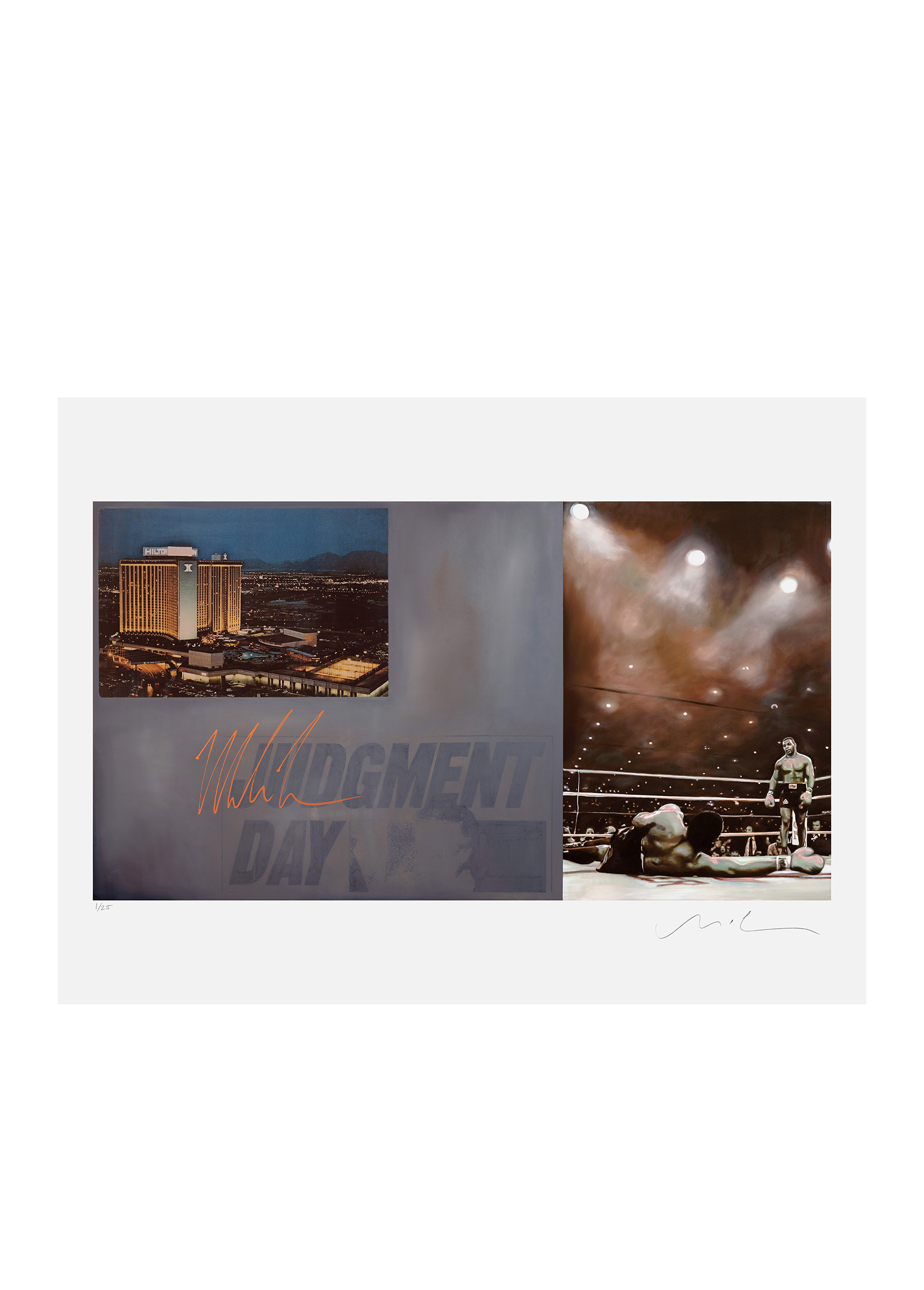 Judgment Day Gold Blind Pack | Mike Tyson & Matt McCormick Signed 18" x 24" Print