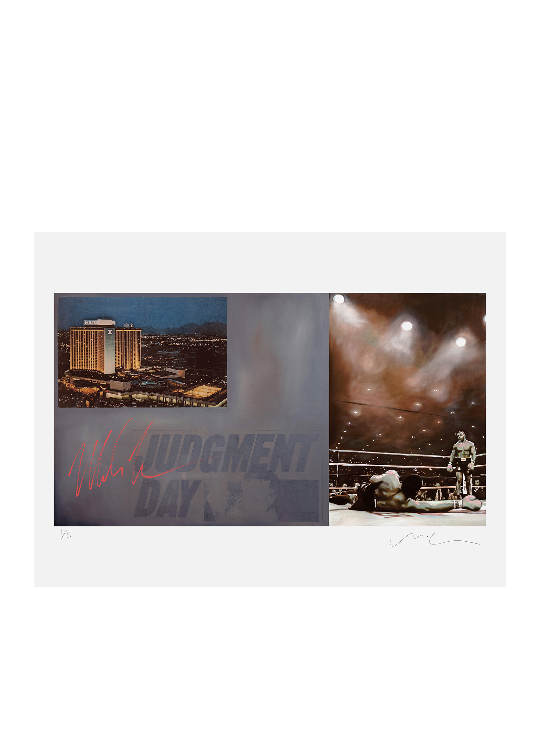 Judgment Day Gold Blind Pack | Mike Tyson & Matt McCormick Signed 18" x 24" Print