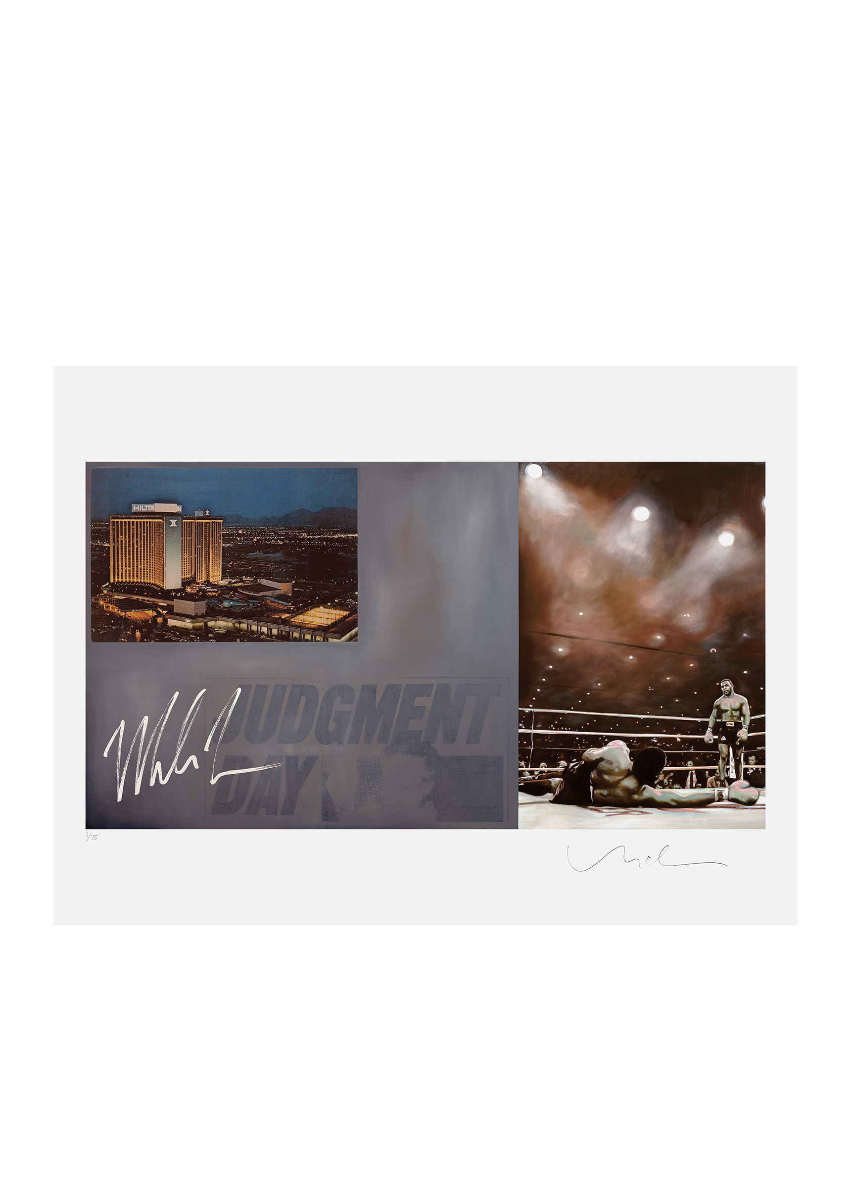 Judgment Day Gold Blind Pack | Mike Tyson & Matt McCormick Signed 18" x 24" Print